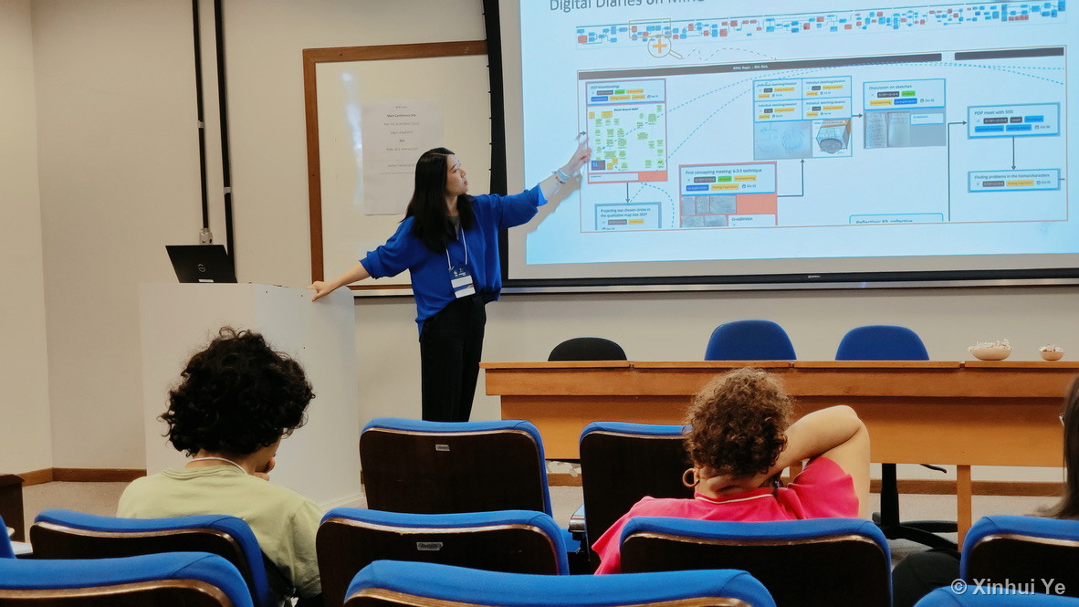 Xinhui presenting at IFIP INTERACT 2025 in Belo Horizonte, Brazil