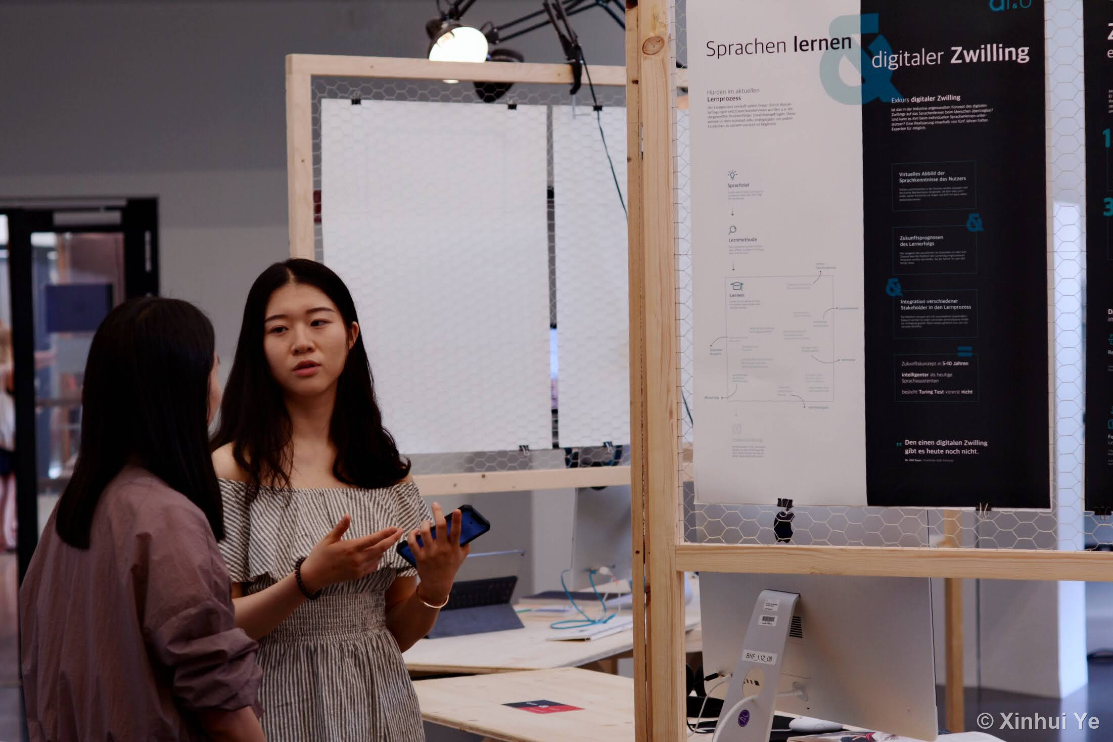 A moment from Xinhui's master's studies