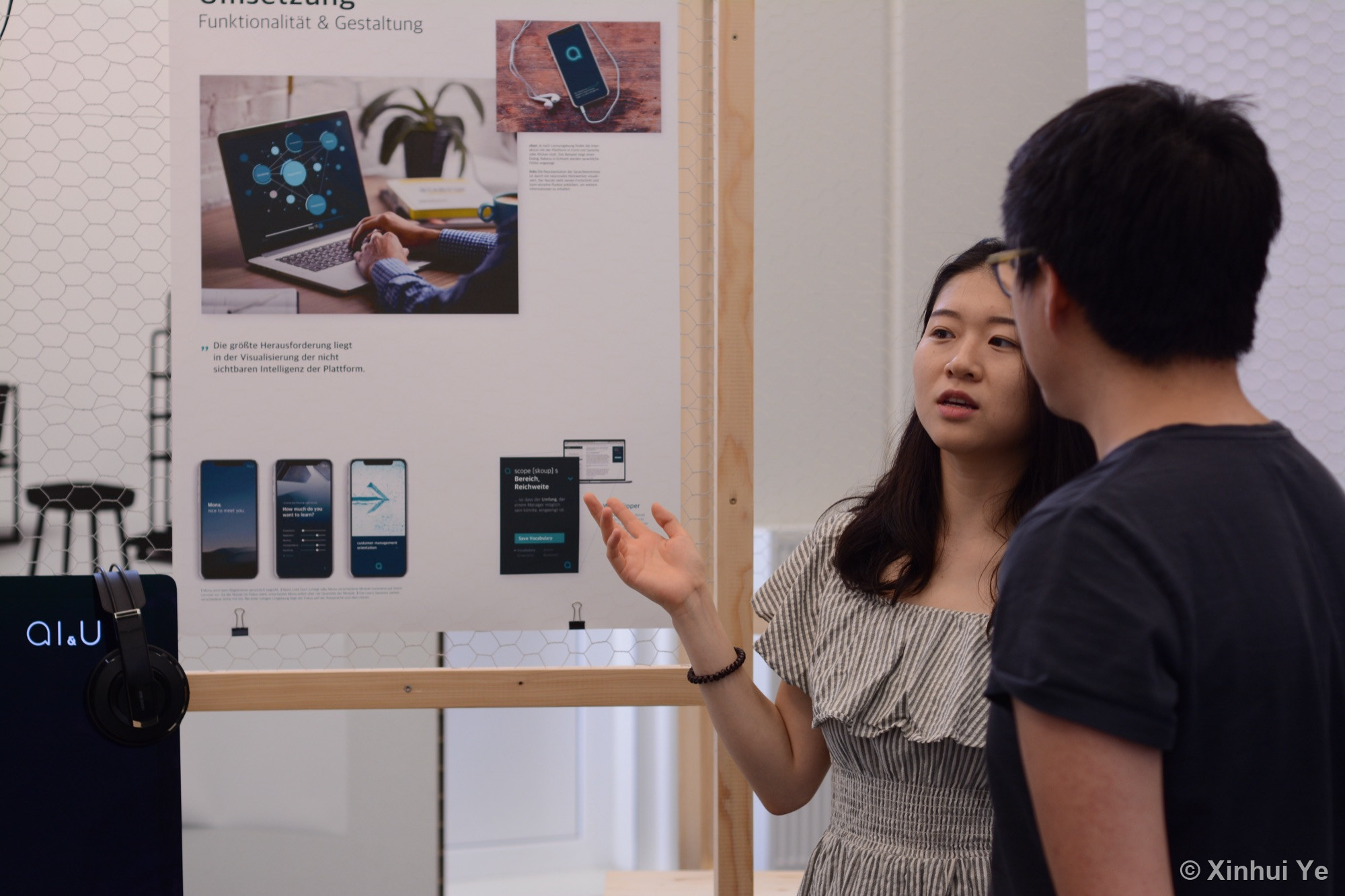 Xinhui during her master's studies in Germany